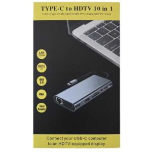 Lector tarjetas tipo C HUB HDMI 10en1