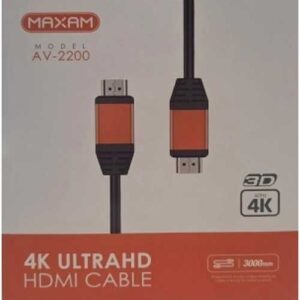 Cable AV-2200 negro V2.0 3m HDMI