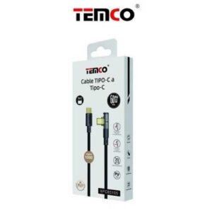 Cable acodado USB tipo C a tipo C